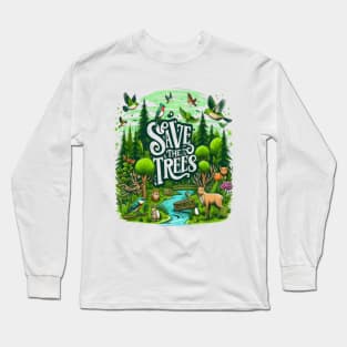 Guardians of the Forest: Save Our Trees Long Sleeve T-Shirt